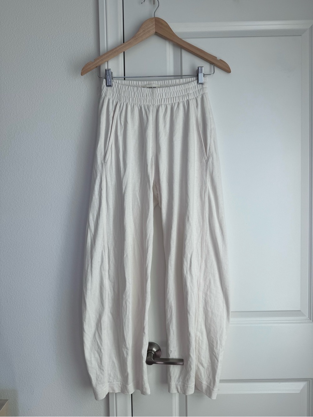 Everlane The Off Duty Barrel Pant In Bone Size XXS